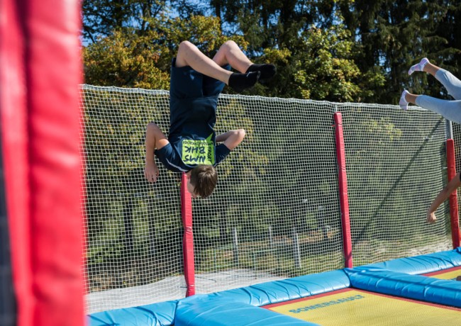 Trampolinanlage mit 6 Sprungfeldern